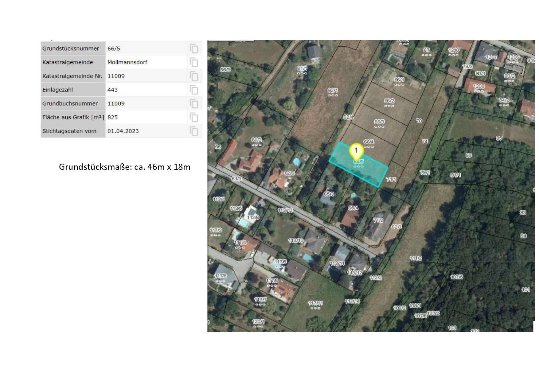 Lageplan Grundstück