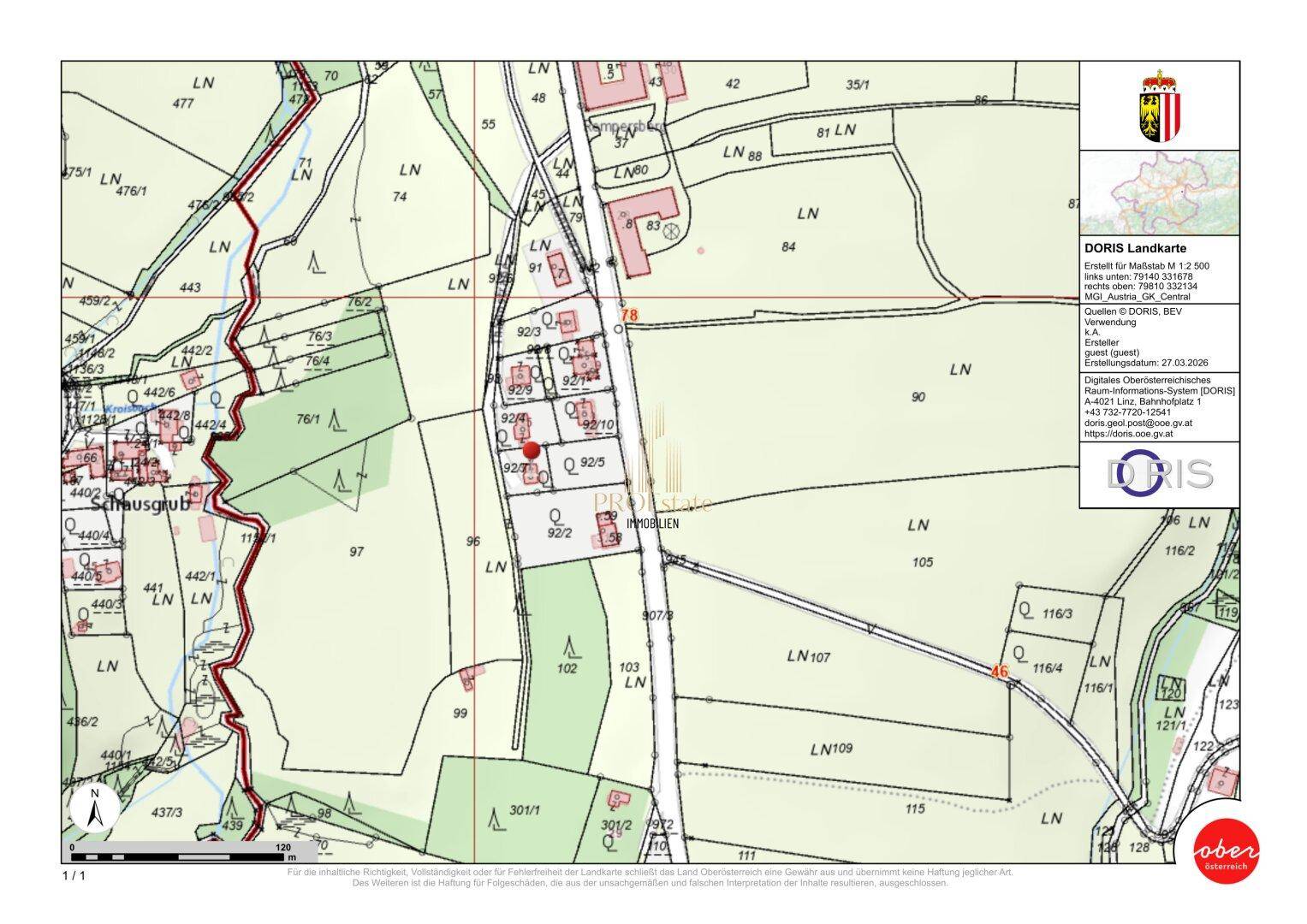 Großzügiges Baugrundstück 1117m² in Dietach, Oberösterreich – Eigenheim verwirklichen! - Mehr