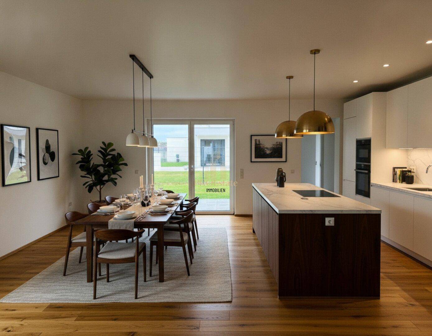 Einladende Doppelhaushälfte mit Garten, Doppelgarage und Terrasse in Stadl-Paura – Ihr Erstbezug! - Ansicht 4