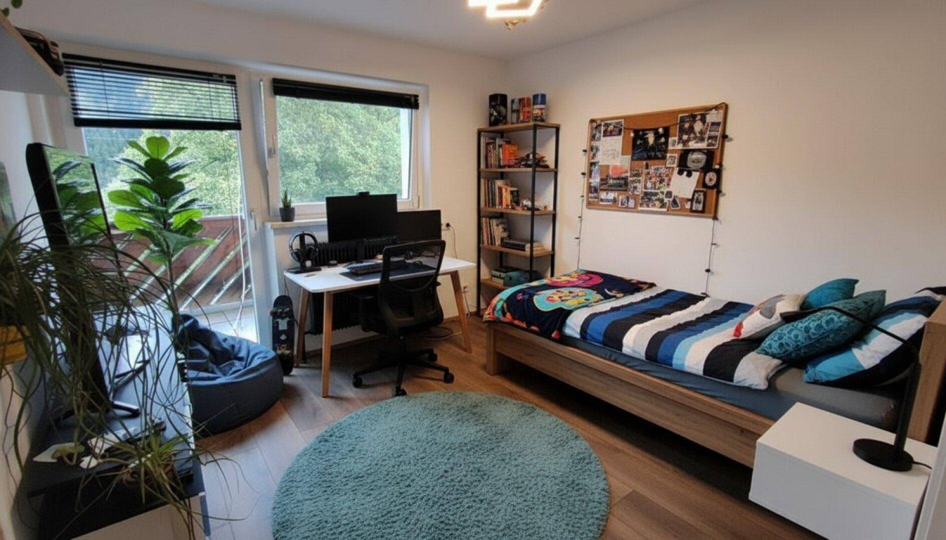 Visualisierung/Fotomontage zu Zimmer 2