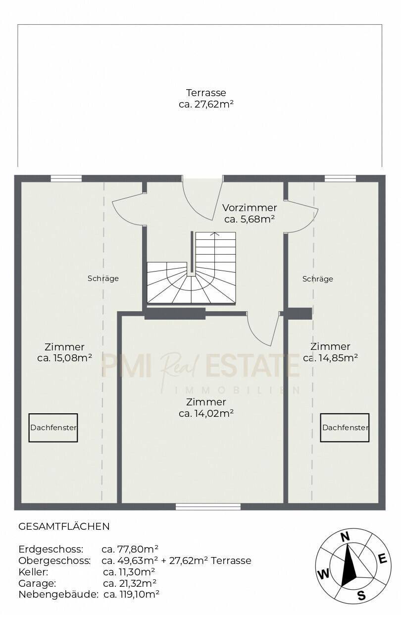Plan Obergeschoss