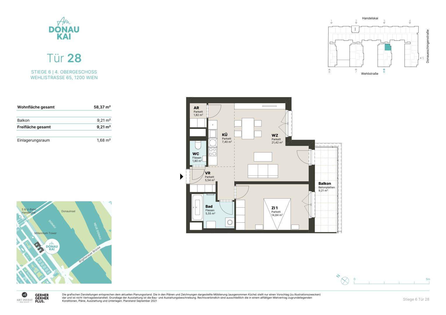 ab Oktober verfügbar: Traumhafte 2 Zimmer Wohnung - Mehr