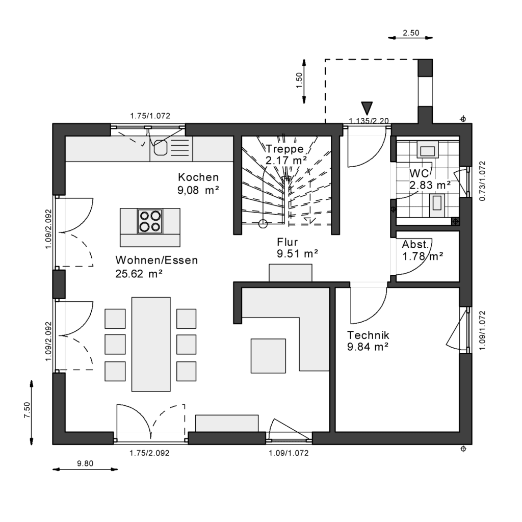 Haus mit Grund und SCHLÜSSELFERTIG!! - Ansicht 2