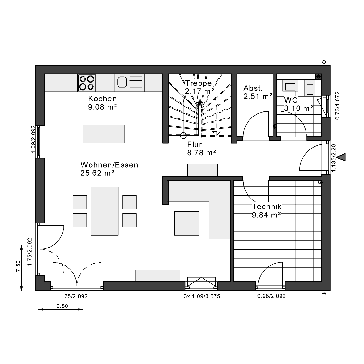 Dein Zuhause, so individuell wie du. Haus mit Grund Belagsfertig - Ansicht 2