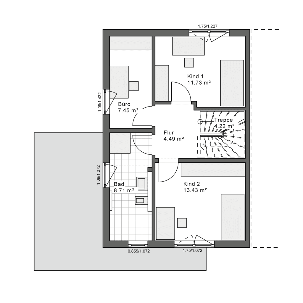 Heute dein Zuhause, morgen deine Zukunft. DOPPELHAUSHÄLFTE – pohled 3