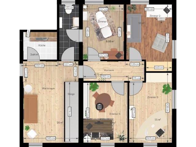 Büro der Praxis oder Studio oder dgl Zimmer zu vermieten - Ansicht 6