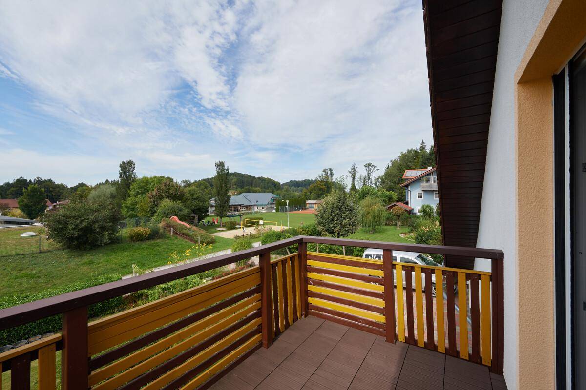 Blick vom Balkon