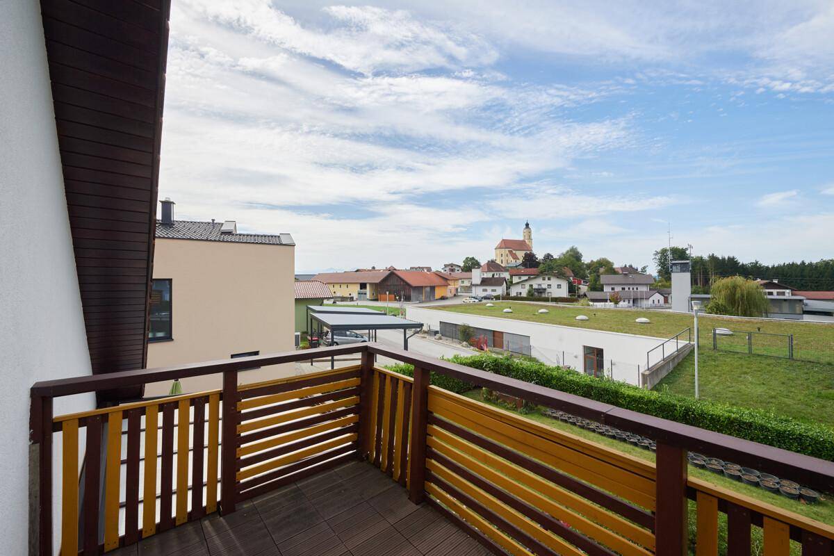 Blick vom Balkon