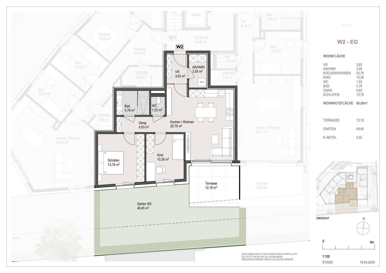 NEUBAUPROJEKT "THE NINE" - Smarte 3-Zimmer-Gartenwohnung mit privatem Garten - Ansicht 5