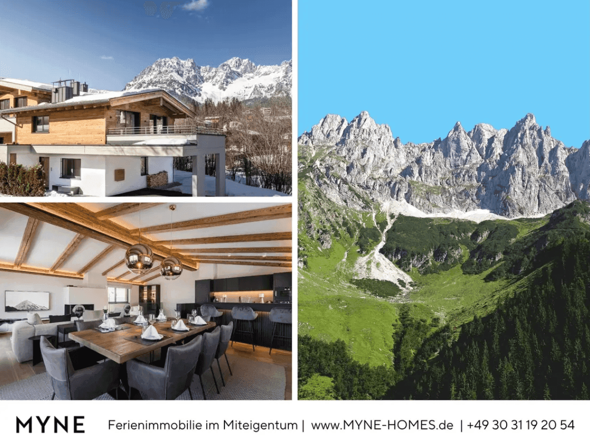 Ferienimmobilie im Miteigentum: Neubau-Chalet mit Blick auf den Wilden Kaiser - Ansicht 3