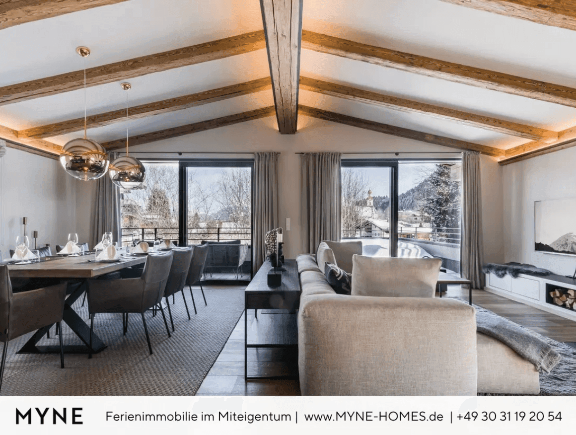 Ferienimmobilie im Miteigentum: Neubau-Chalet mit Blick auf den Wilden Kaiser - Ansicht 2