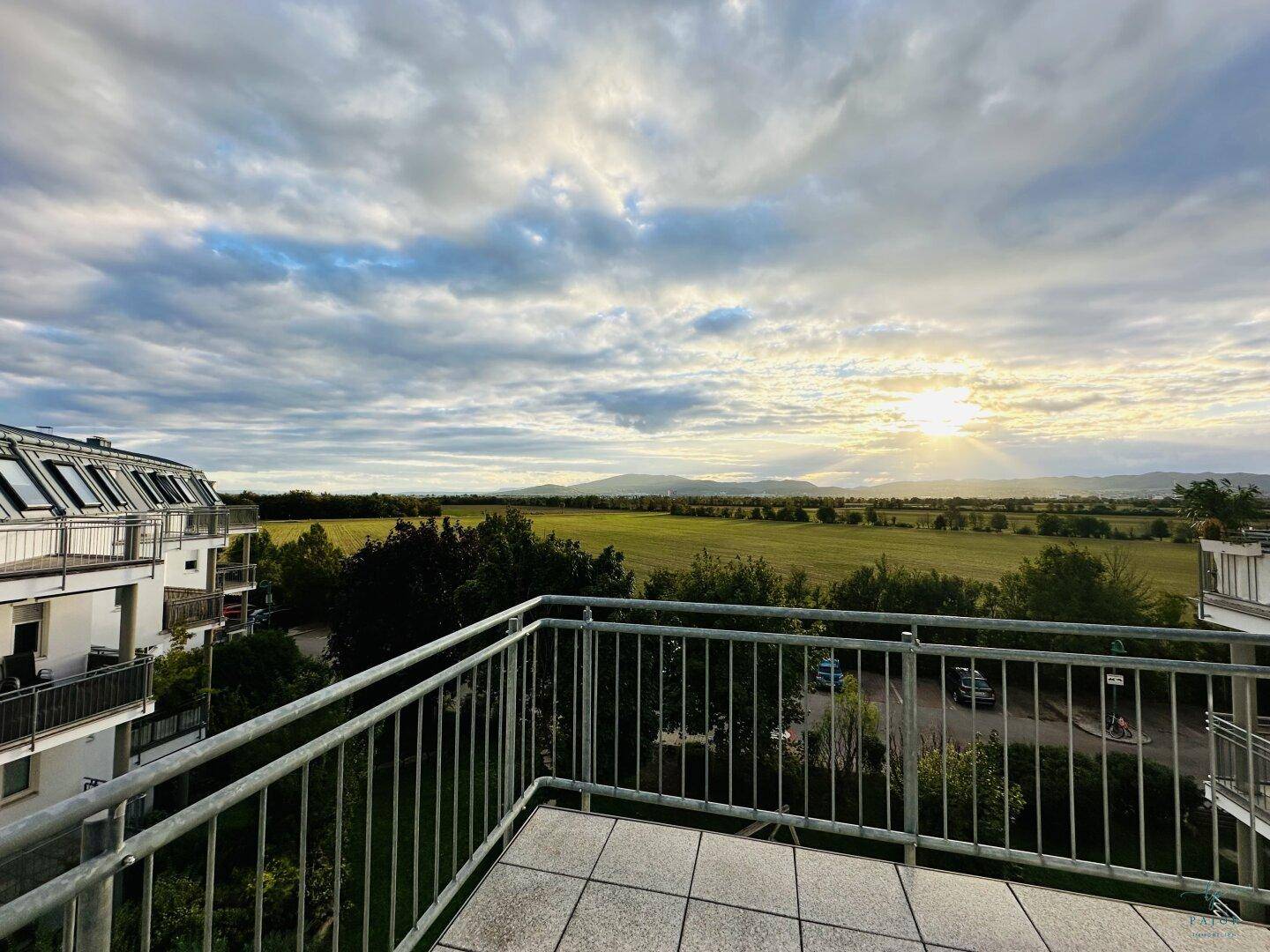 Balkon in Abendstimmung