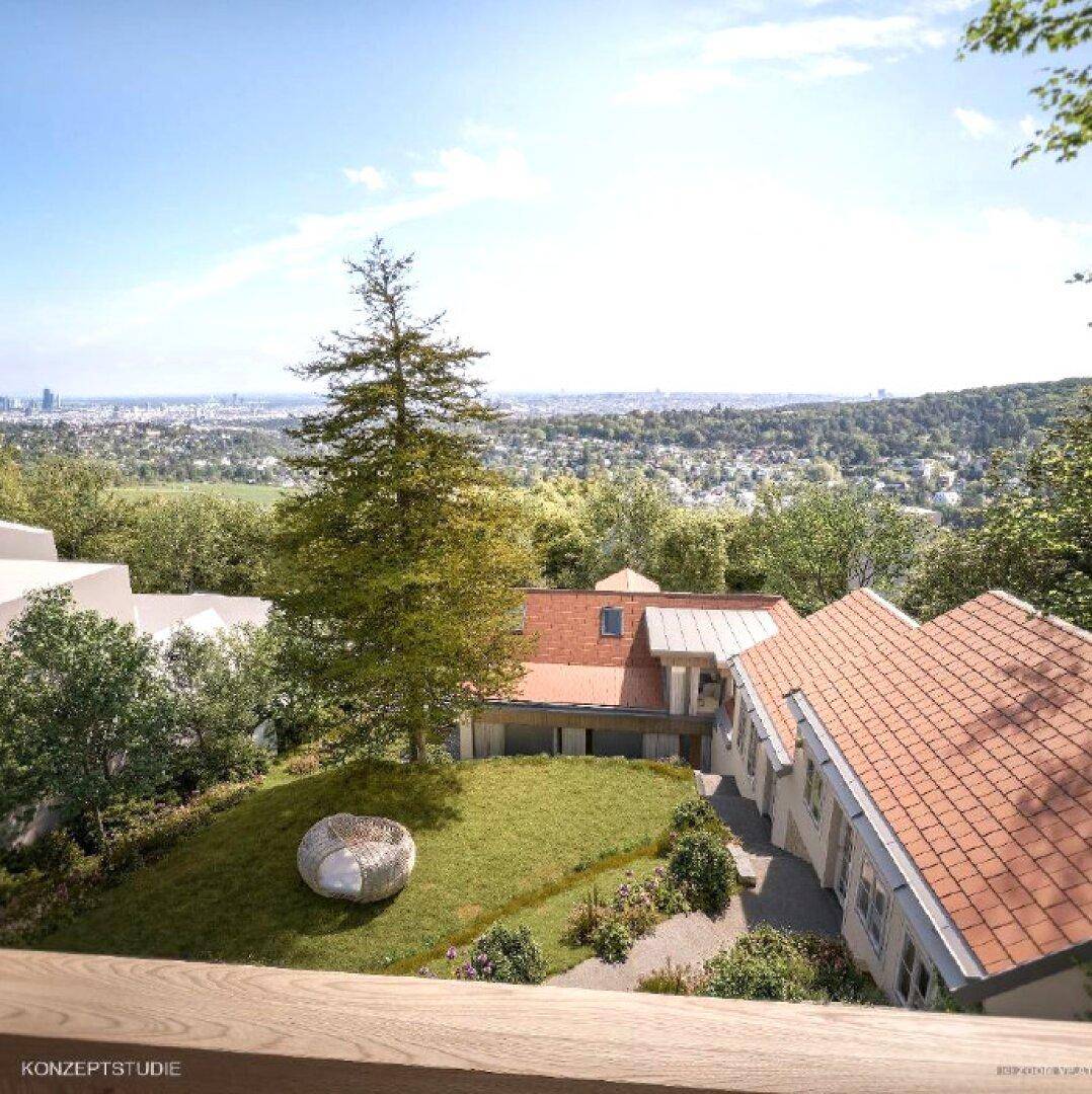 SÜDHANGLAGE AM WIENERWALD - baugenehmigtes Wohnprojekt mit traumhaftem Wienblick in der Zierleitengasse - Ansicht 3