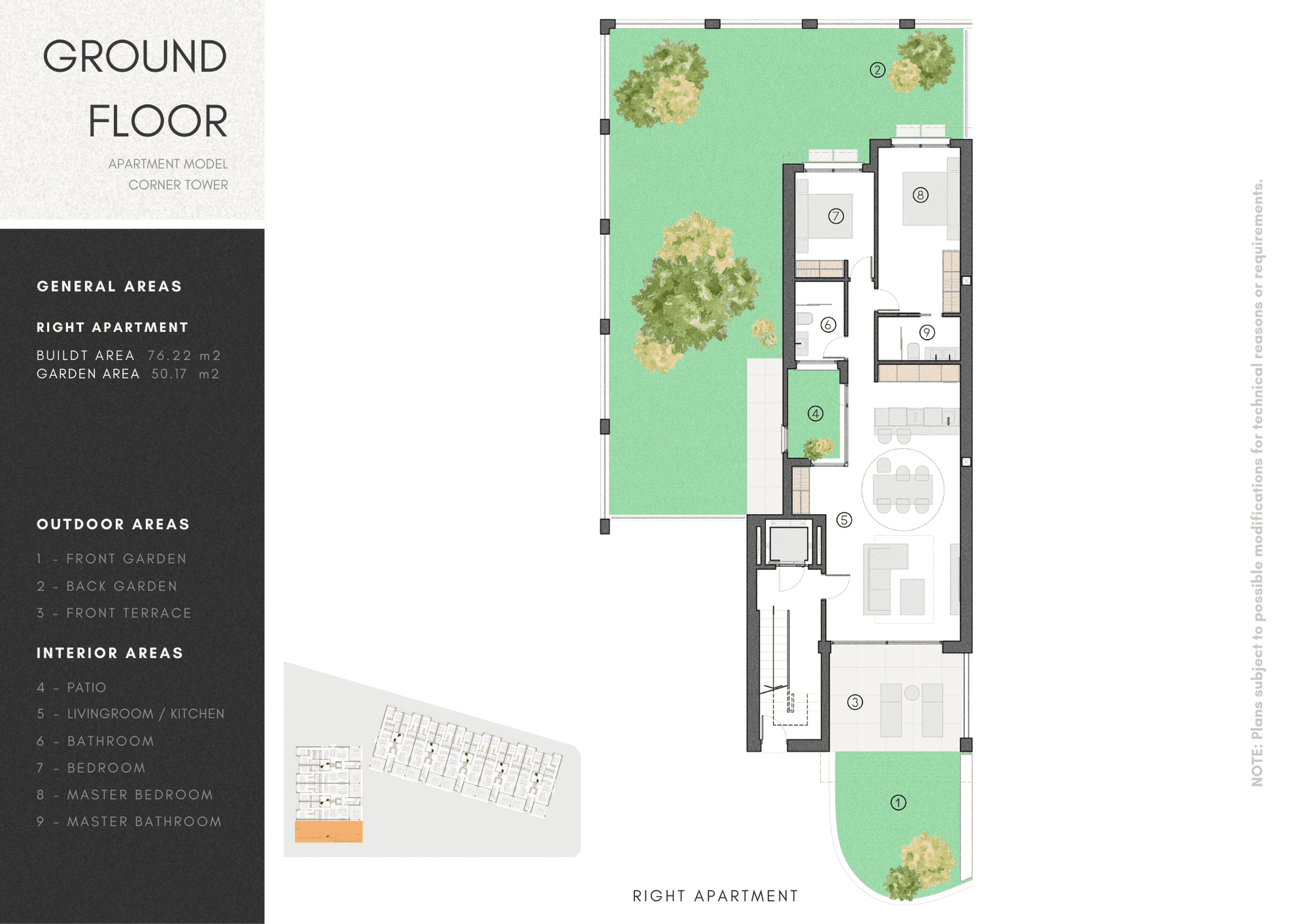 1.Ground floor corner model -