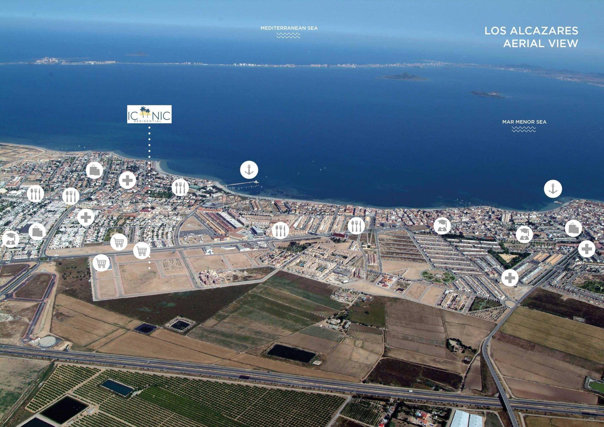 Iconic Apartment Garden_aerea-Los-Alcazares