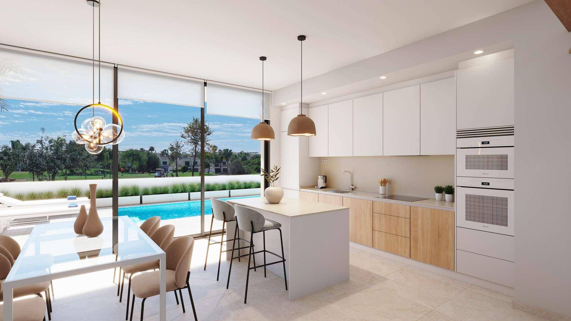 Kitchen-dining with views