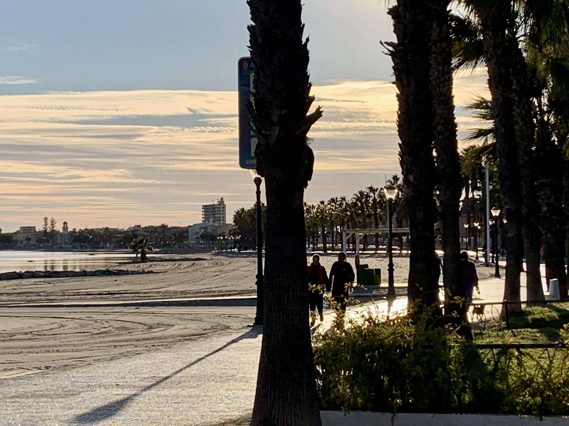 Seafront promenade afternoon