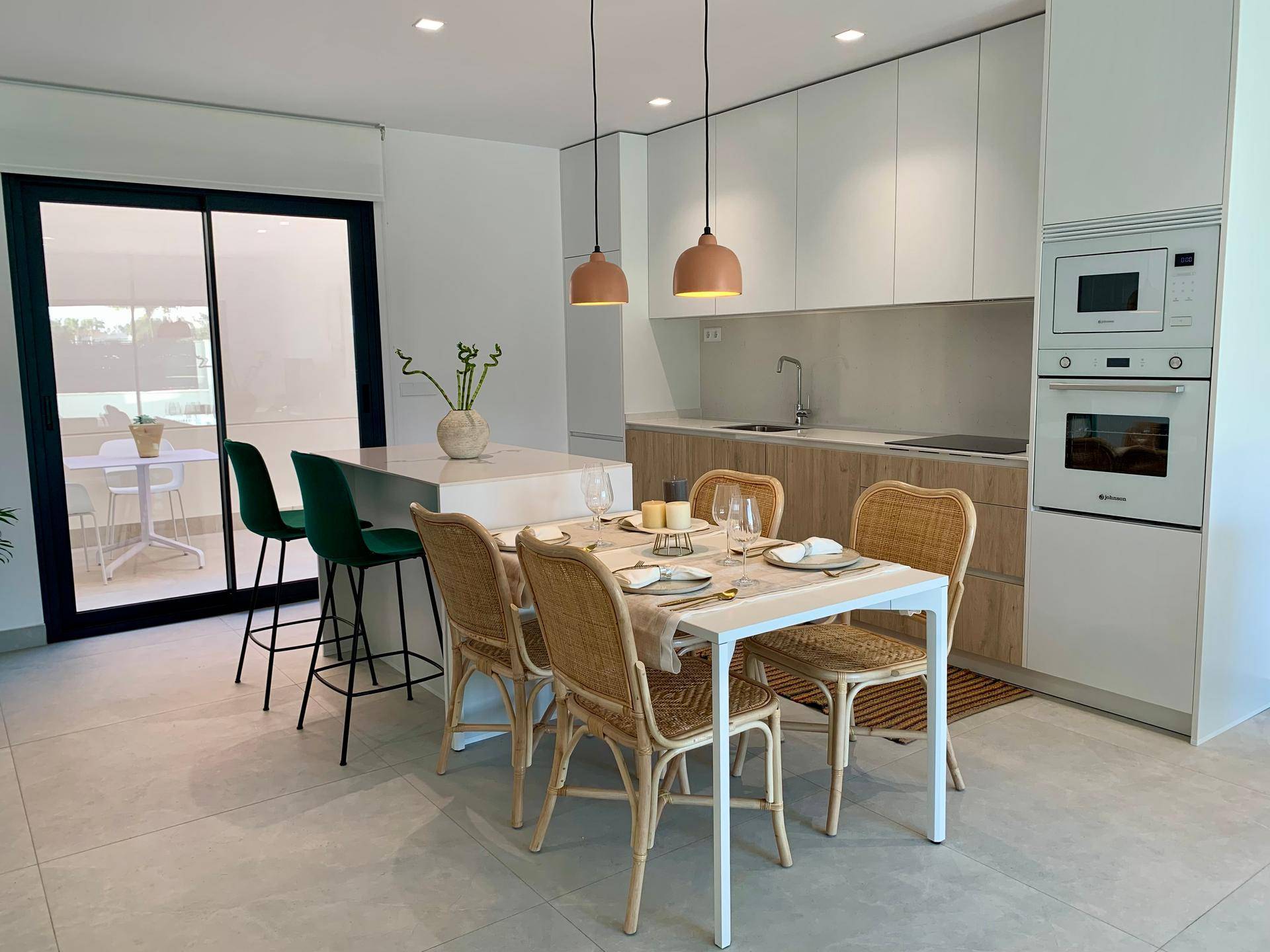 Kitchen and dining area