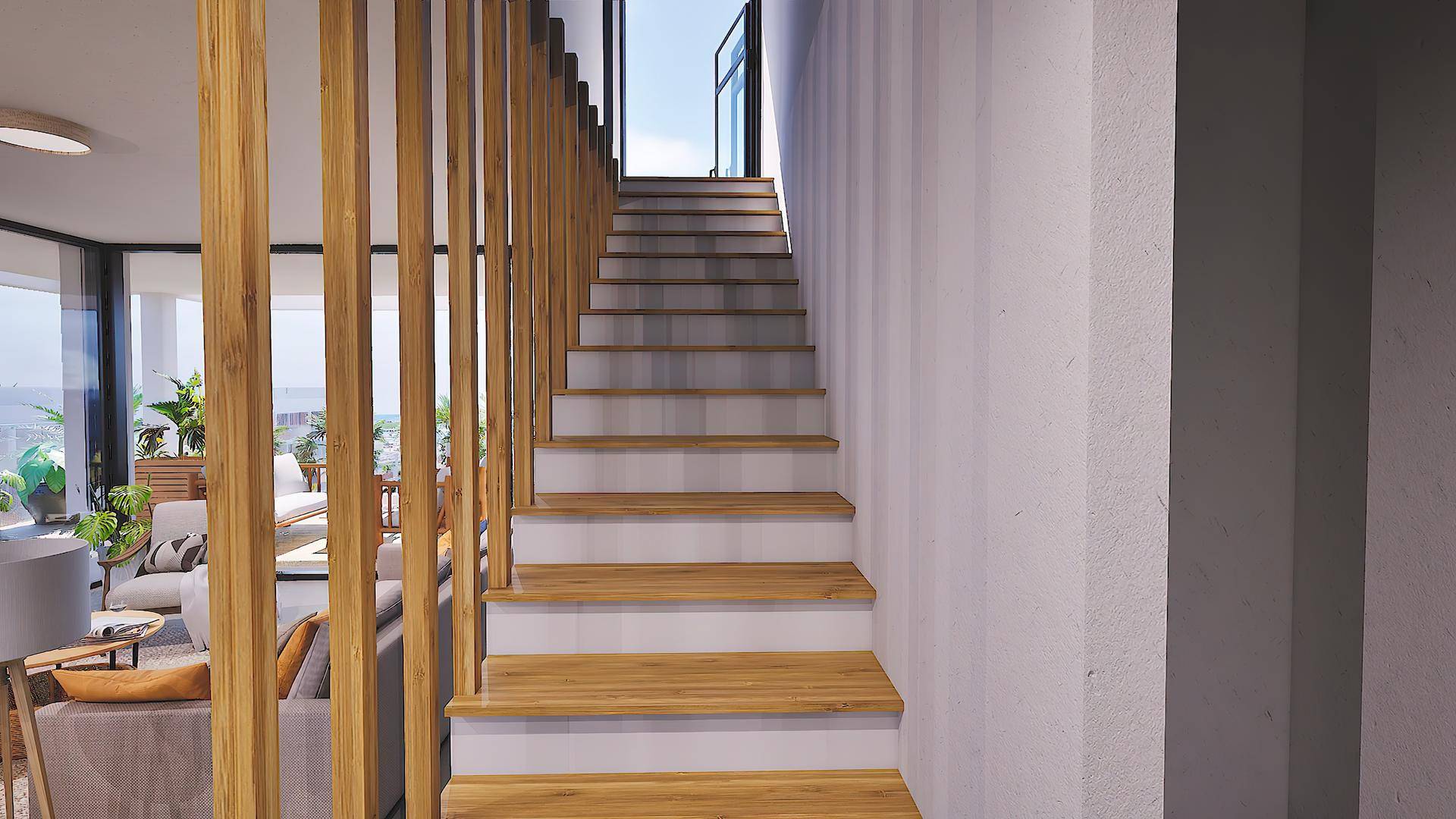 16-Apartamento Ático-Escaleras del Salón a Solarium-standard-height-6480px