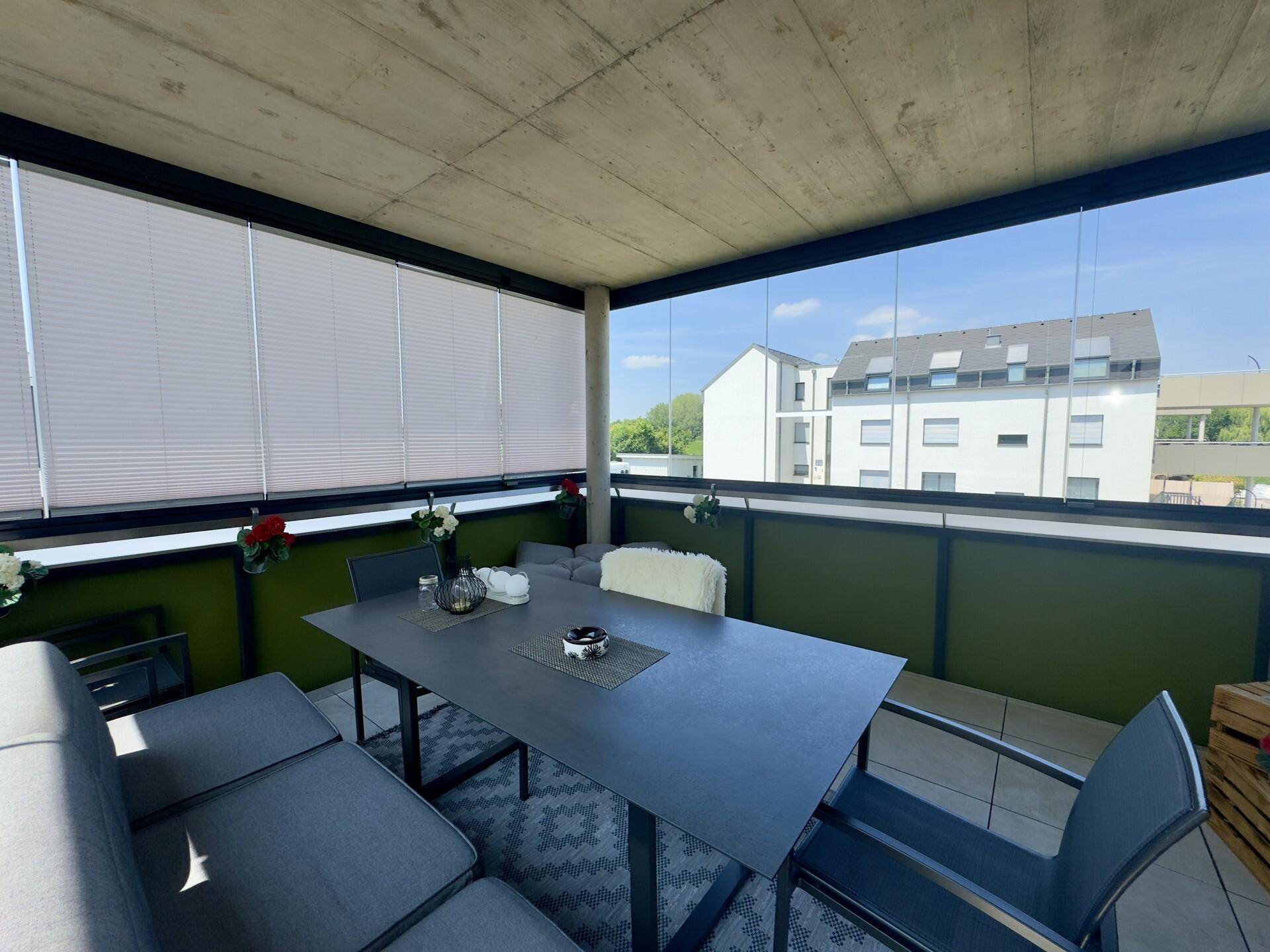 Balkon verglast