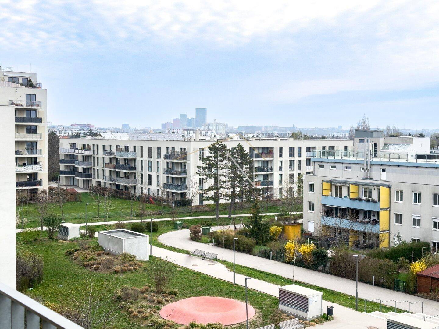 Fernblick vom Balkon