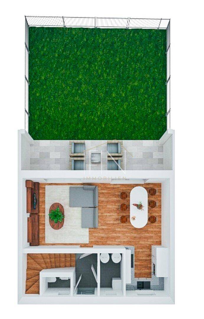 Plan Erdgeschoss RH 1-5