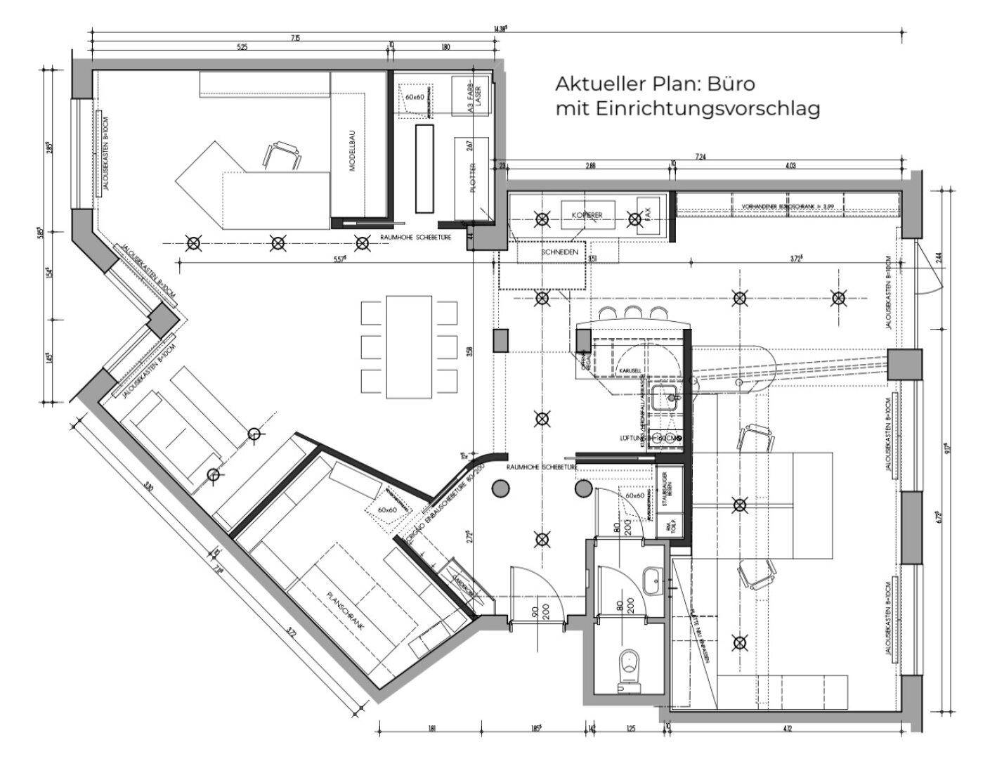 Aktueller Plan Büro