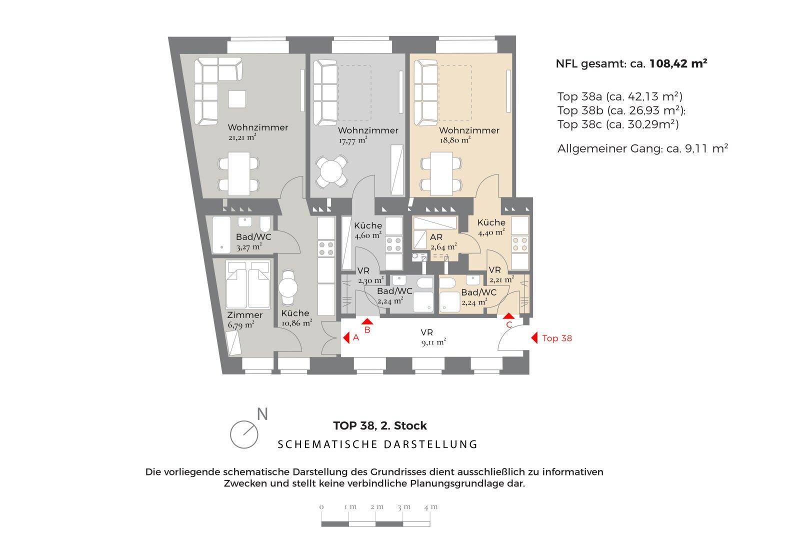 Grundriss, Schematische Darstellung