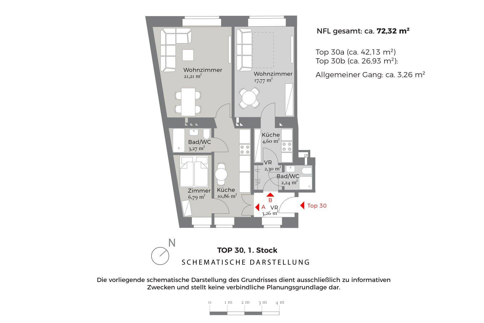 Grundriss, Schematische Darstellung