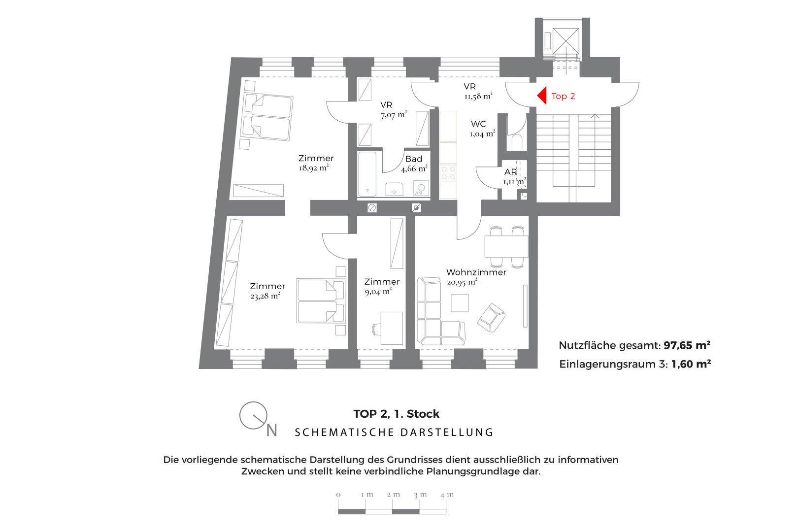 Grundriss, Schematische Darstellung