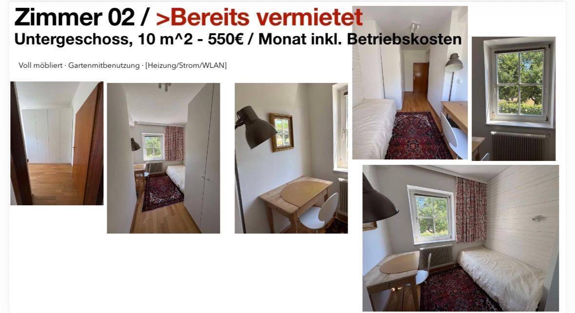 Gemütliches Schlafzimmer im Untergeschoss mit Einzelbett, Schreibtisch und Teppichboden.