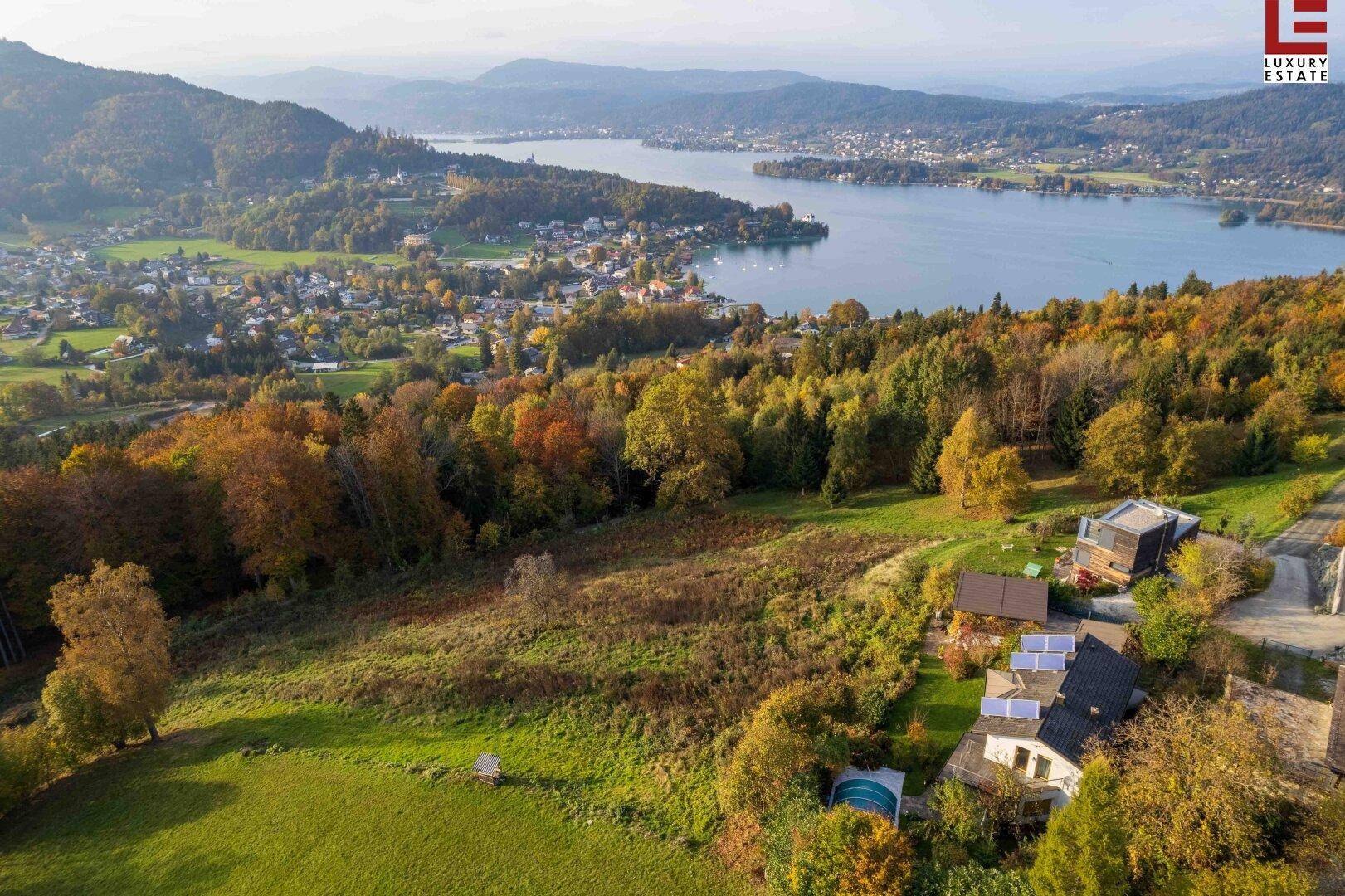 Ruhiges Pracht-Panorama-Landhaus über Wörthersee-Südufer - Ansicht 3