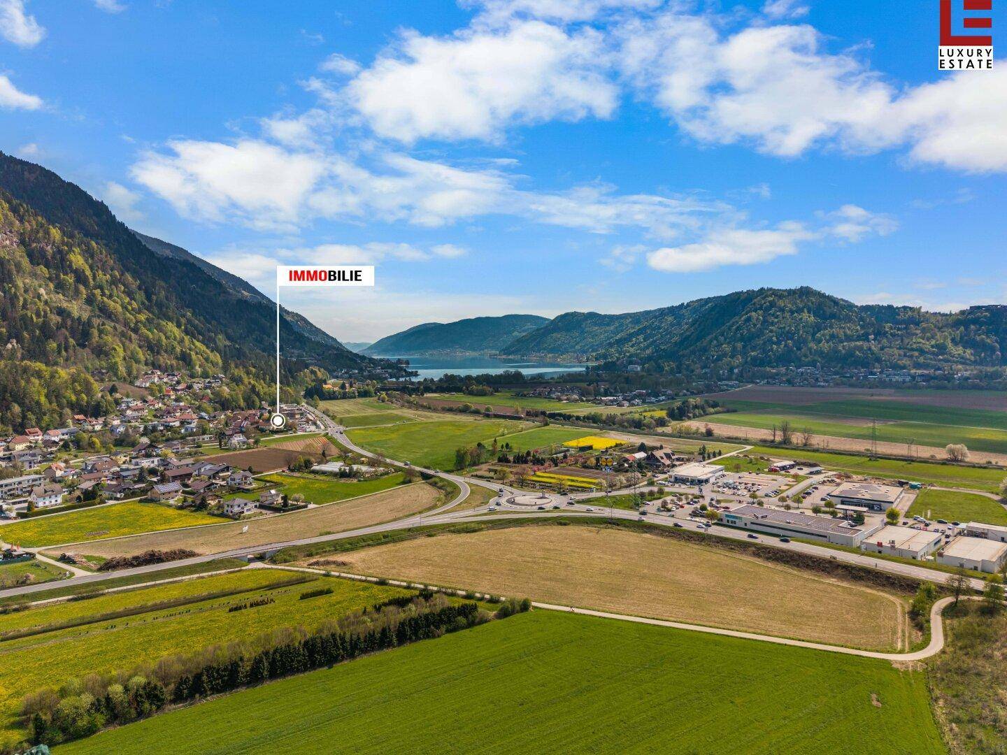 Immobilie mit Blick auf den Ossiacher See