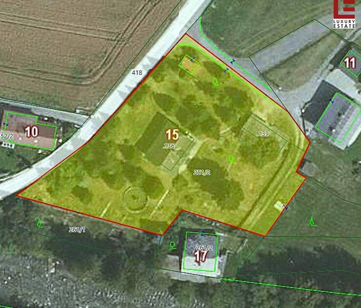 Garten-Grundstück mit der Landvilla