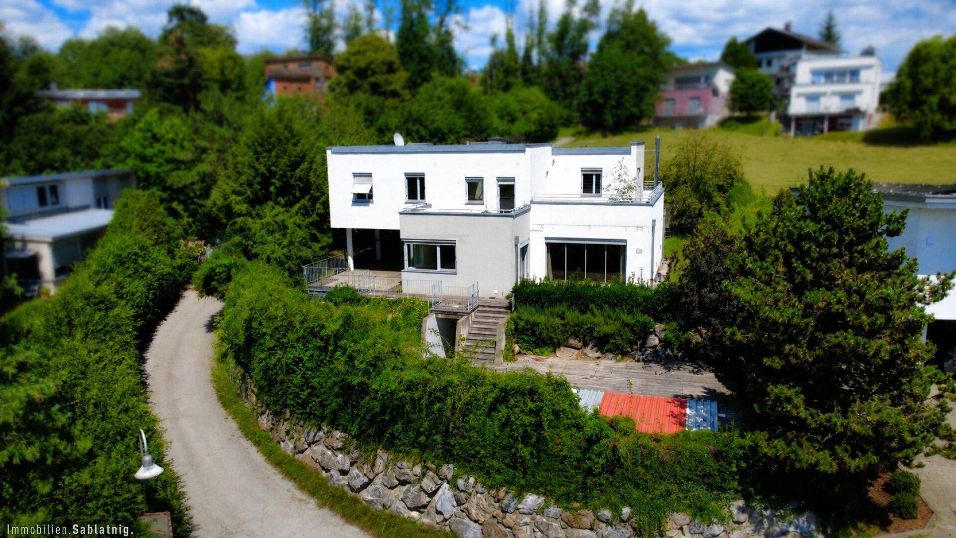 Exklusive Architektenvilla mit Pool &amp; Wellness in privilegierter Aussichtslage von Graz-Waltendorf! - Ansicht 2