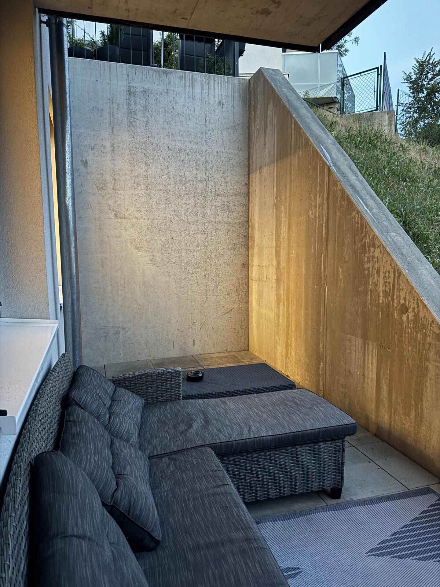 Balkon mit Loungebereich