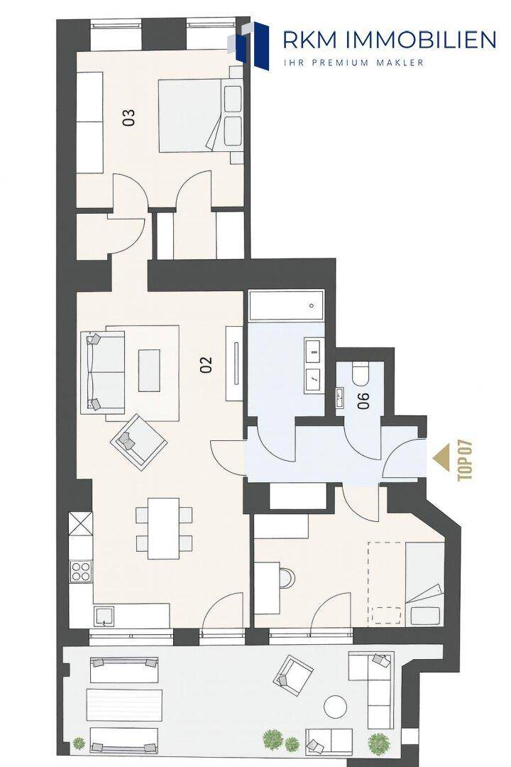 ﻿﻿﻿﻿Grundriss der Wohnung