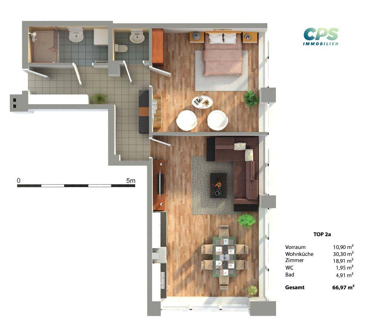 3D Grundriss Top 2A