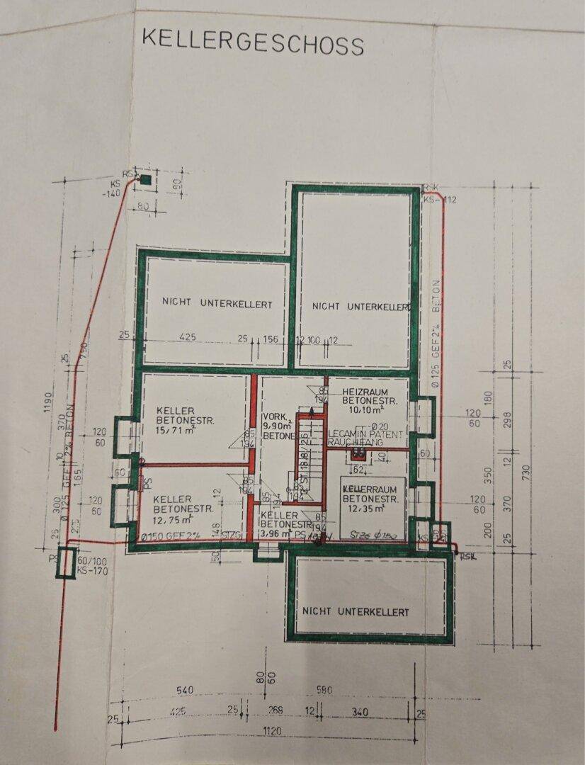 Grundriss Kellergeschoß