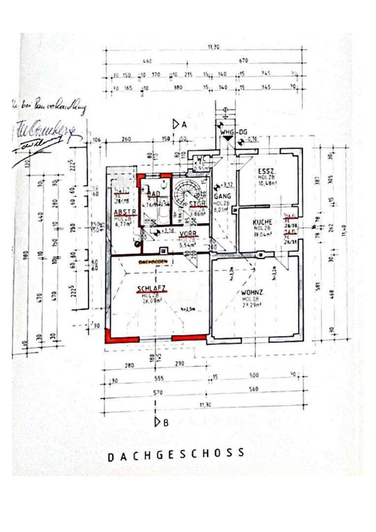 Grundrissplan DG
