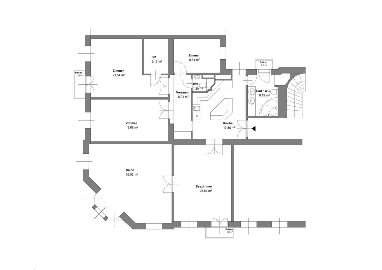 Grundriss ohne Maße