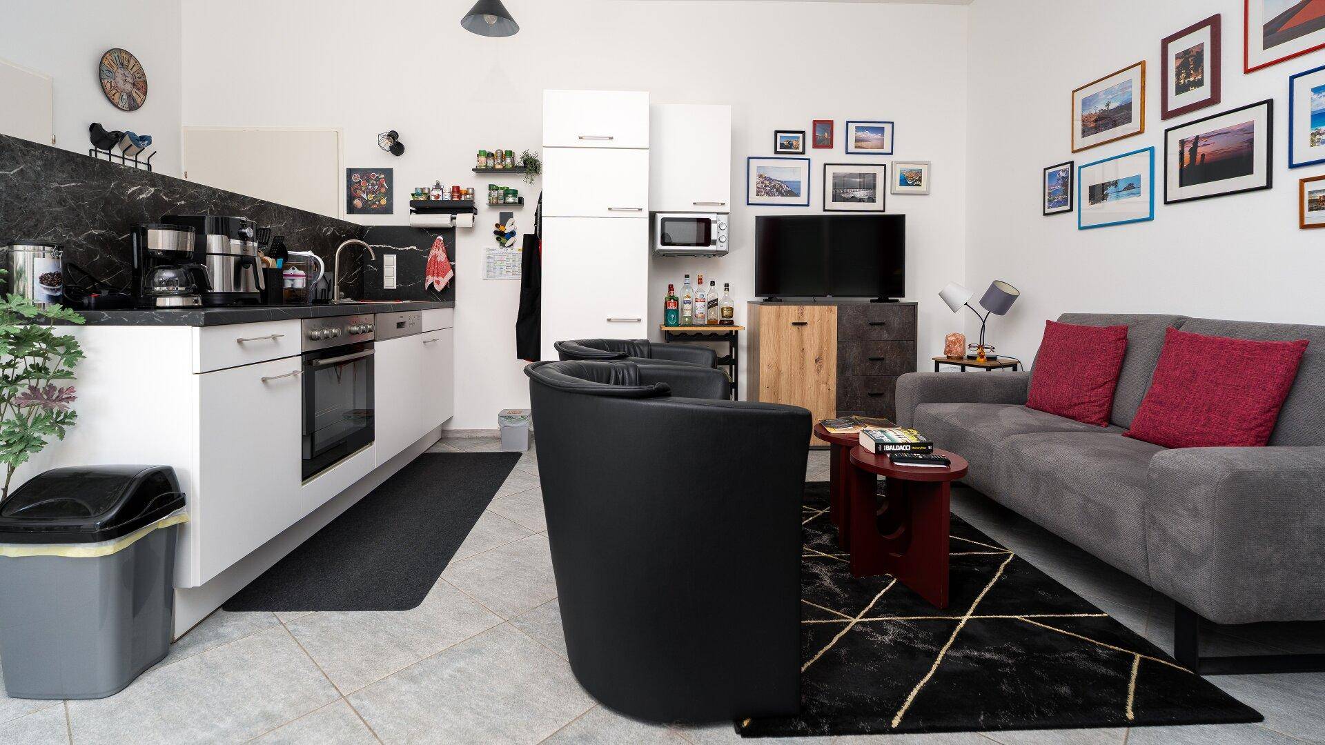 Haus 1 Wohnung Wohnzimmer