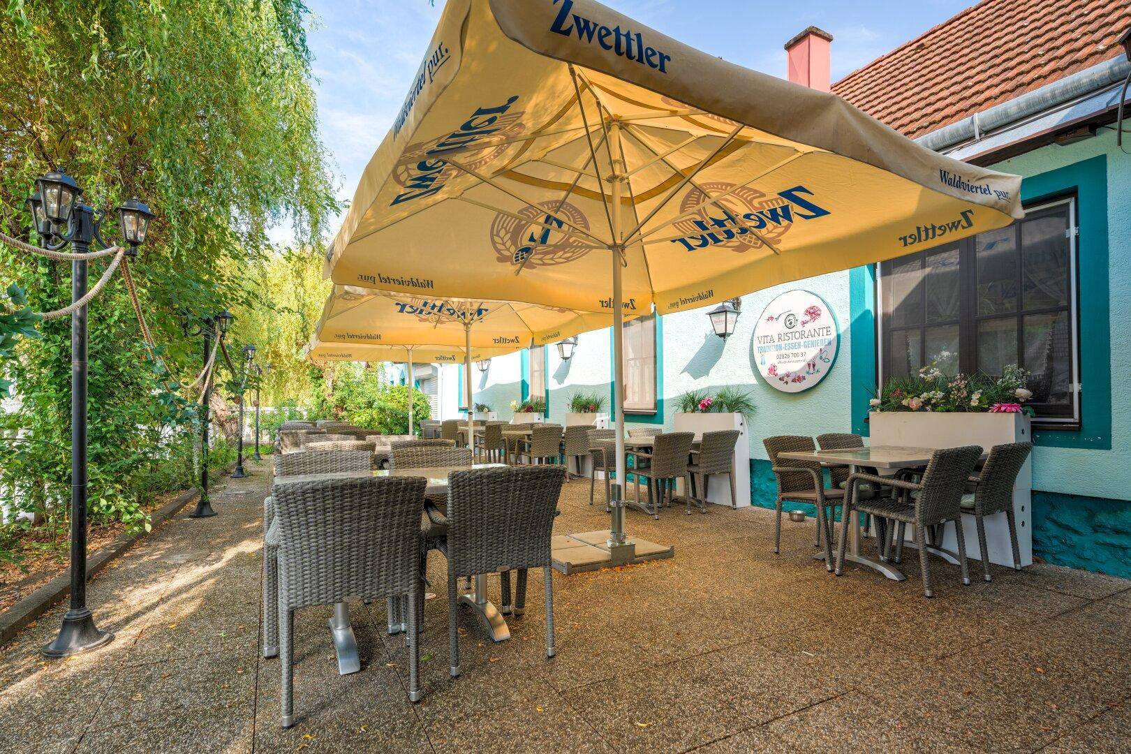 Pizzeria - Außenbereich