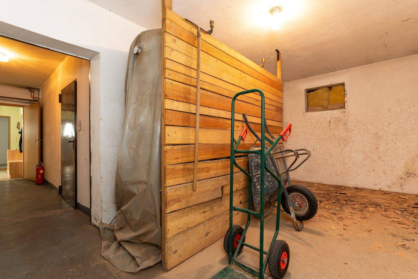 Untergeschoss Lager (im Plan BRENNM)