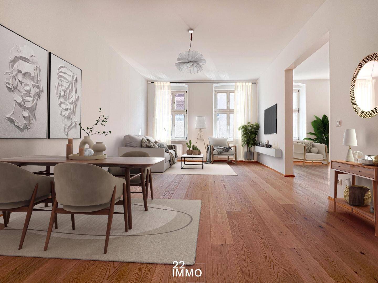 Wohnzimmer visualisiert