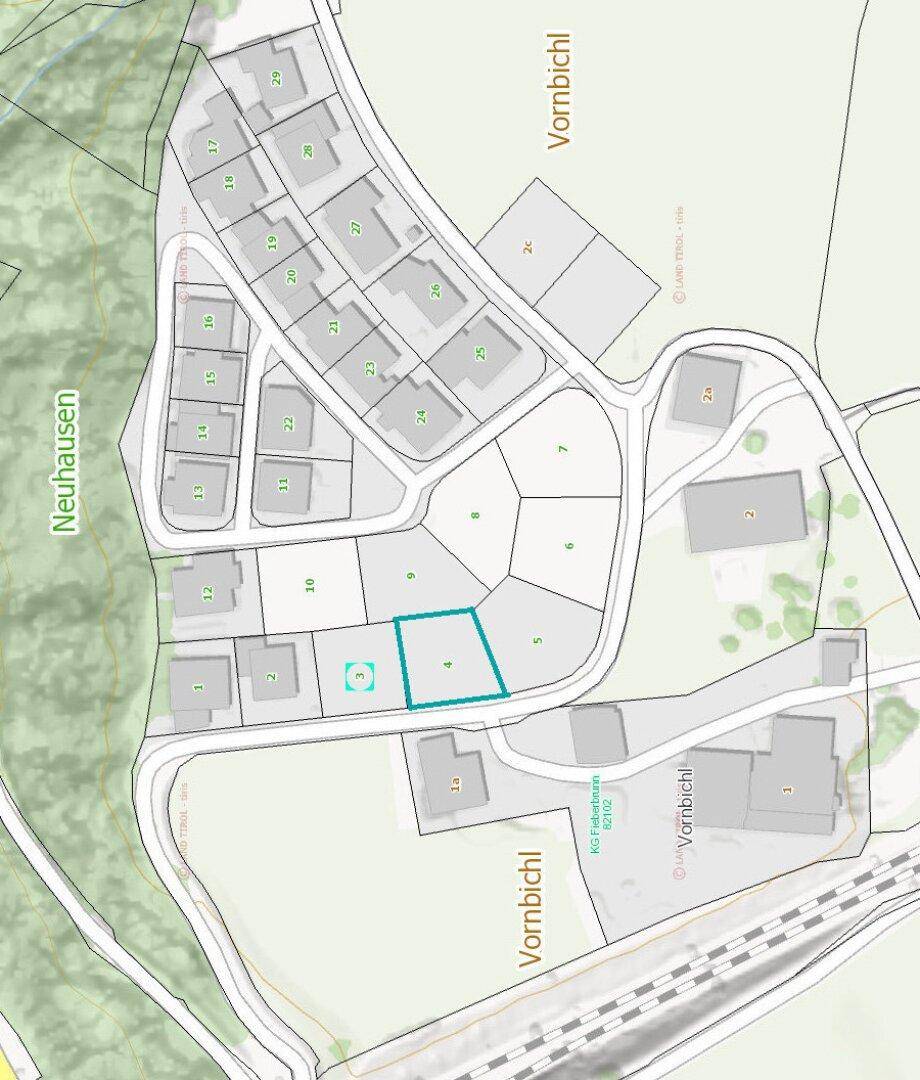 Attraktives Baugrundstück mit genehmigtem Bauprojekt in Sonnenlage von Fieberbrunn - Ansicht 4