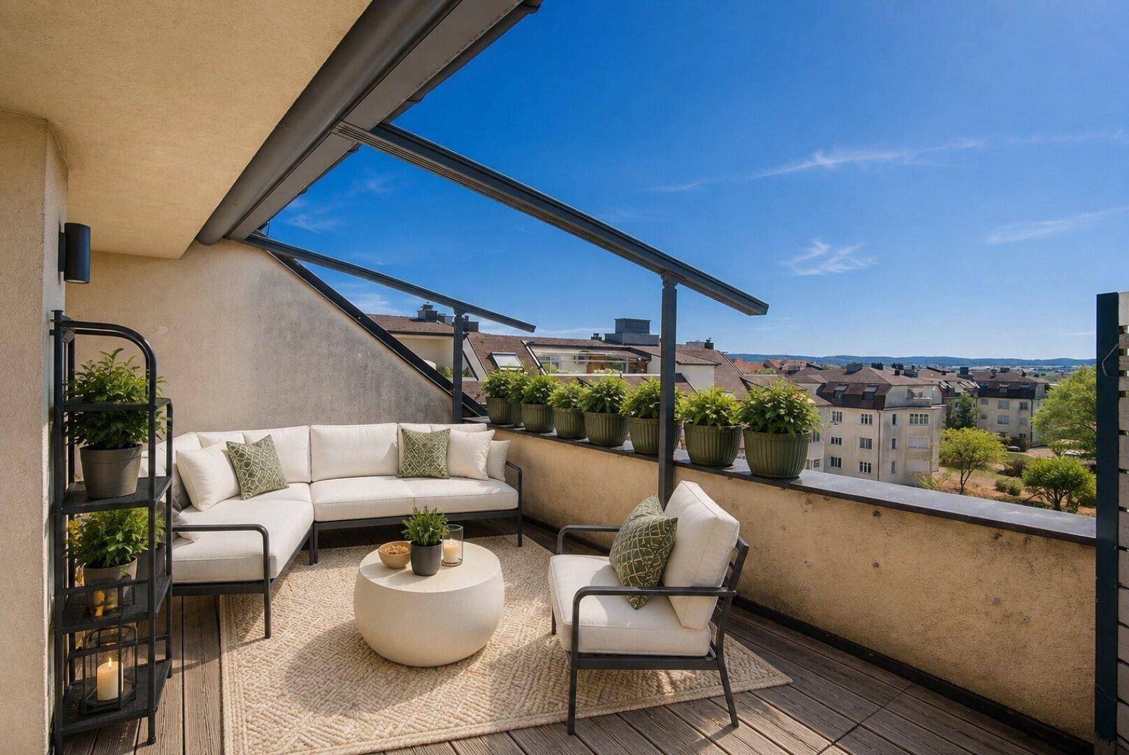 OG - Terrasse - virtuell möbliert