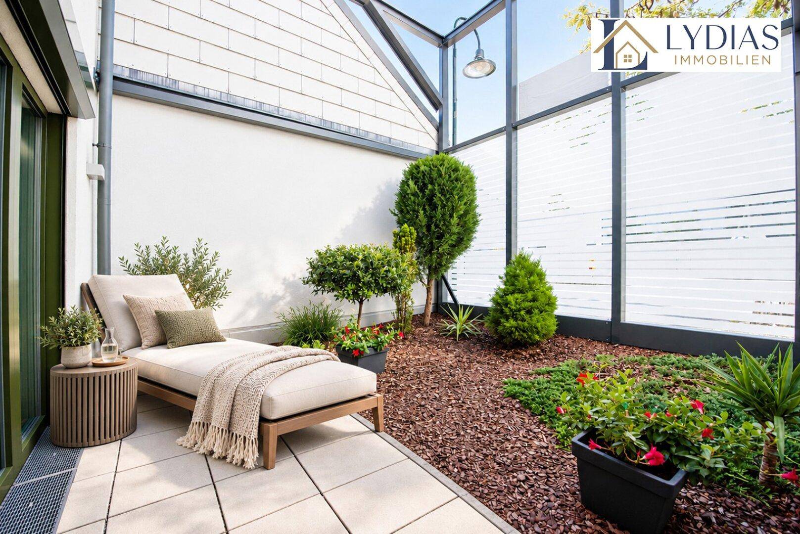 Terrasse vom Wohnzimmer