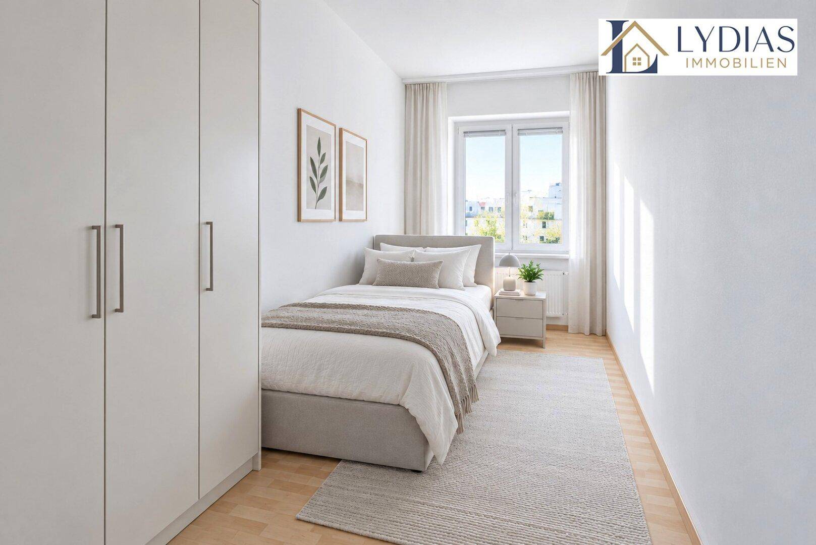Schlafzimmer virtuell möbliert