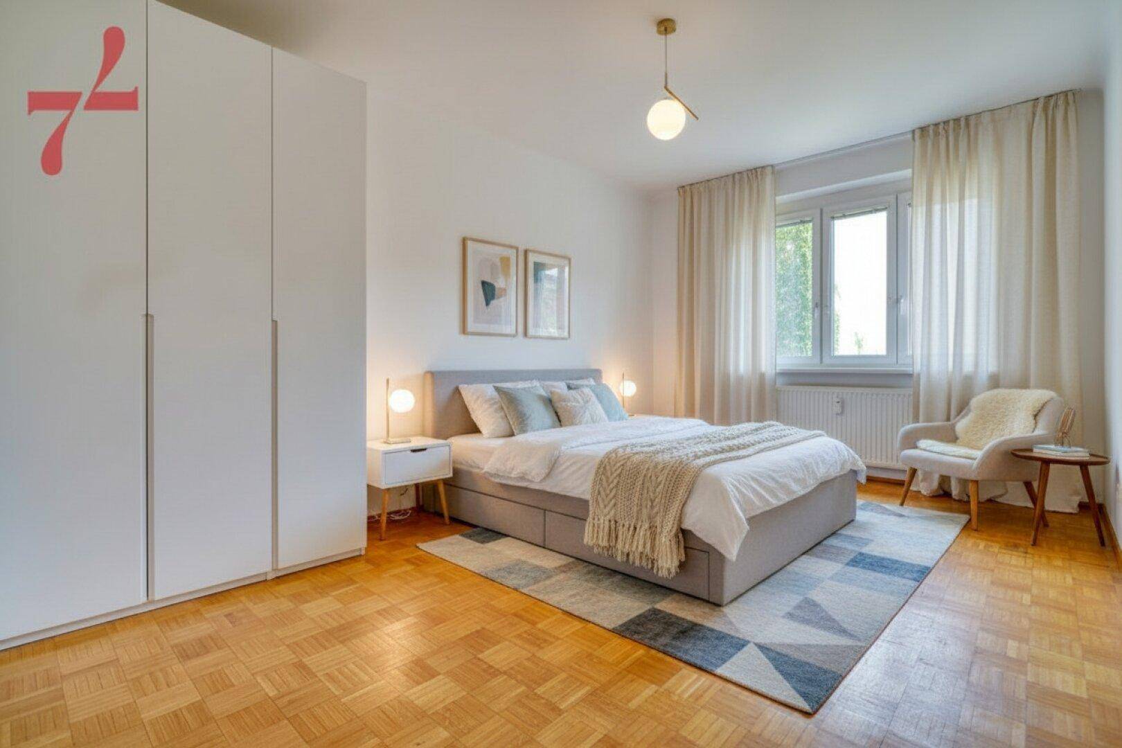 Zimmer 3 mit Einrichtungsvorschlag Schlafzimmer